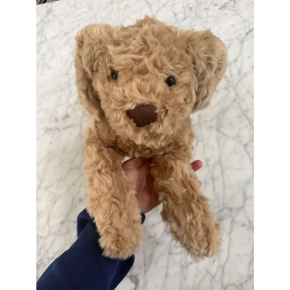 Pottery Barn Kids Labradoodle Plush Tan Puppy Dog Toy Medium Soft Cuddly Pet